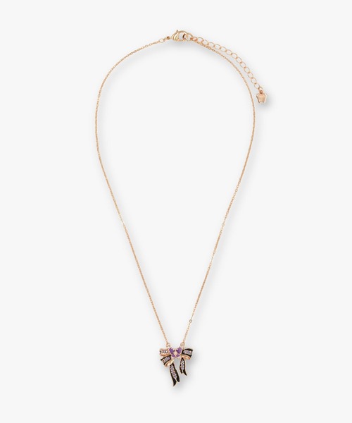 ANNA SUI(アナスイ)の「リボンモチーフ ネックレス(ネックレス・レディース・パープル/ブラック・FREE)」の4枚目の写真