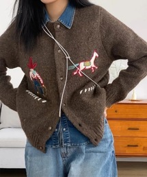 GENERAL IDEA（ジェネラルアイデア）の「【GENERAL IDEA】カウボーイクルーネックカーディガン / COWBOY CREW NECK CARDIGAN（カーディガン/ボレロ）」