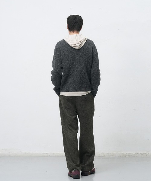 GENERAL IDEA（ジェネラルアイデア）の「【GENERAL IDEA】カウボーイクルーネックカーディガン / COWBOY CREW NECK CARDIGAN（カーディガン/ボレロ・レディース・ブラウン/ライム/ネイビー/チャコール・S/M/L）」の16枚目の写真