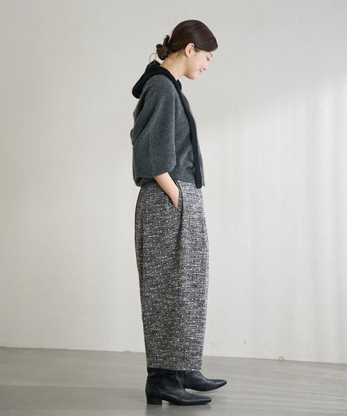 IENA(イエナ)の「ドットツイードタックスカート(スカート・レディース・マルチ・36/38)」の7枚目の写真