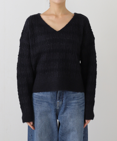 セール】ループヤーンキカモチーフニット（ニット/セーター）｜SLOBE