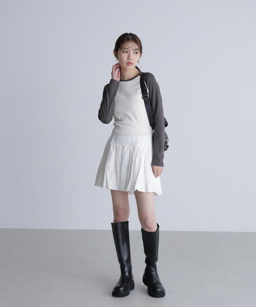 FREE'S MART(フリーズマート)の「◆ラグラン長袖カットソー(Tシャツ/カットソー・レディース・グレー/ホワイト・FREE)」の21枚目の写真