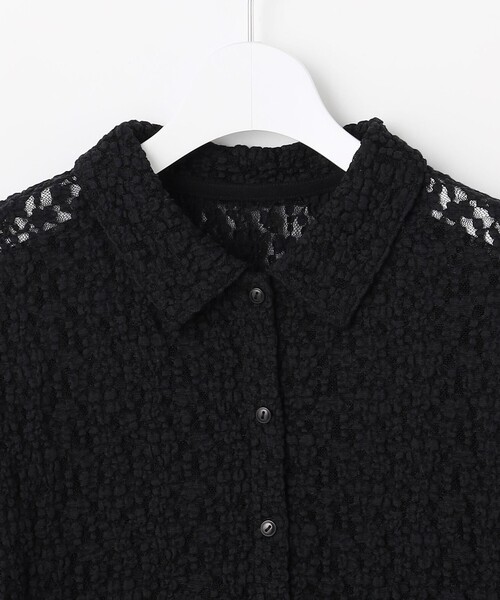 ANY SIS(エニィスィス)の「レース シャツ(シャツ/ブラウス・レディース・ブラック系/ホワイト系・X-SMALL)」の12枚目の写真