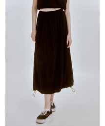 Nod string skirt (black)
