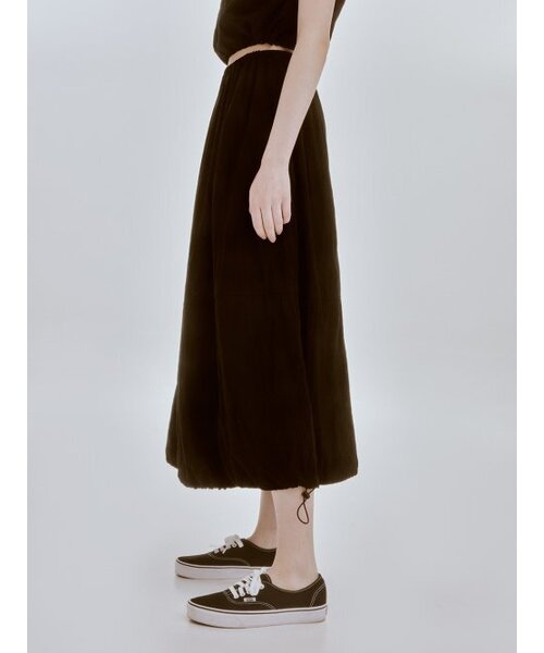 RE_L(リエル)の「Nod string skirt (black)(スカート・レディース・その他・FREE)」の5枚目の写真