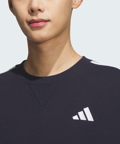 エッセンシャルズ プラス ルーズフィット スリーストライプス フレンチ