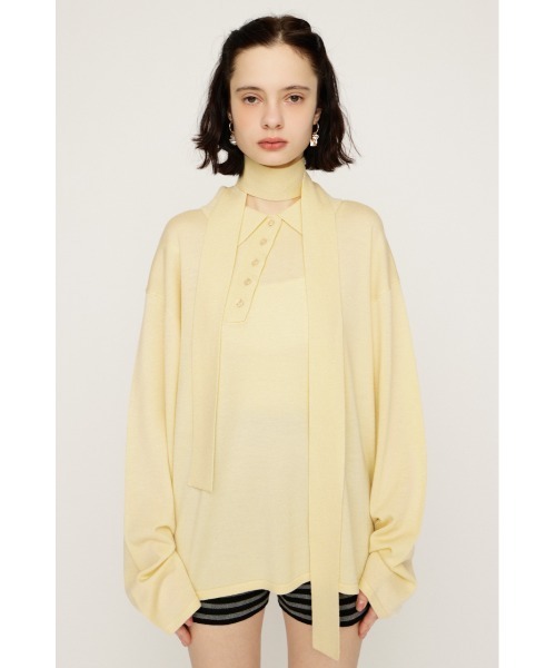 HG KNIT ASYMMETRY TOPS ハイゲージ ニット アシンメトリー HG KNIT ASYMMETRY TOPS ハイゲージニット アシンメトリー トップス 春