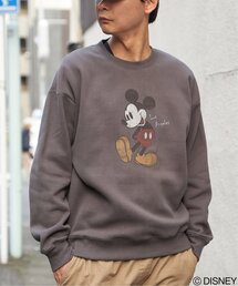 ミッキーマウス 裏起毛スウェット