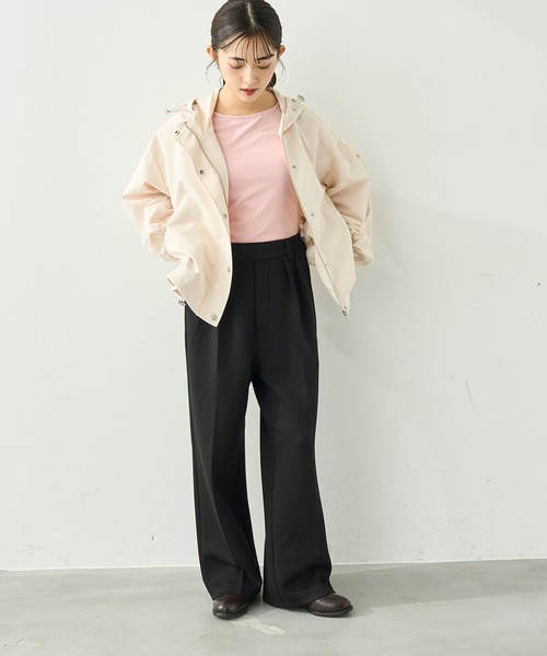 mil（ミル）の「ダンボールスウェット ルーズワイドパンツ【586106】（スウェットパンツ・レディース・ブラック/グレー/ベージュ・FREE/S-Short/S-Regular/M-Short/M-Regular）」の10枚目の写真