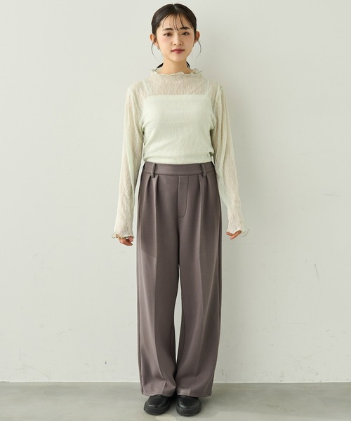 mil（ミル）の「ダンボールスウェット ルーズワイドパンツ【586106】（スウェットパンツ・レディース・ブラック/グレー/ベージュ・FREE/S-Short/S-Regular/M-Short/M-Regular）」の21枚目の写真