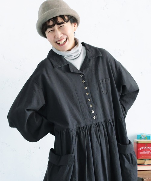 soulberry（ソウルベリー）の「私の黒猫ワンピース（ワンピース・レディース・スミクロ・M/L/LL/3L）」の2枚目の写真