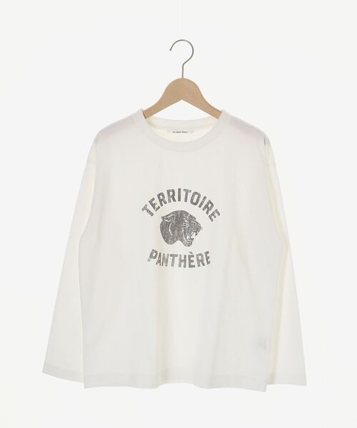 le.coeur blanc（ルクールブラン）の「ヴィンテージライクロゴロングTシャツ（Tシャツ/カットソー・レディース・ダークグレー/オフホワイト・38）」の17枚目の写真