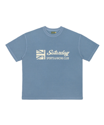 Pigment Dyed T-shirt(Unisex) / Saturday Sports & Racing Club - Sky Blue