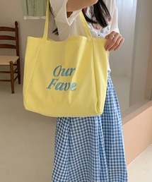 ツートンカラーロゴトートバッグ