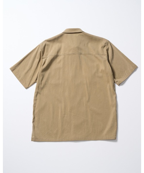 wjk(ダヴルジェイケイ)の「front-zip shirt H/S(シャツ/ブラウス・メンズ・ブラック/ベージュ・SMALL/MEDIUM/LARGE/X-LARGE)」の8枚目の写真