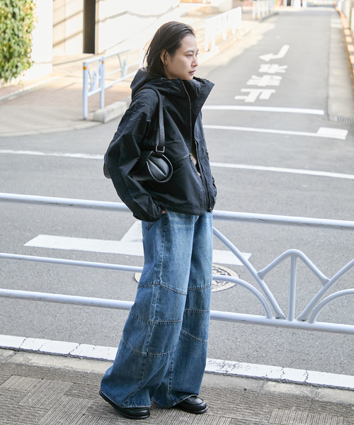 THE NORTH FACE（ザノースフェイス）の「《追加》【THE NORTH FACE/ ザノースフェイス】Short Compact Jacket（ナイロンジャケット・レディース・ブラック/アイボリー/カーキ・LARGE）」の8枚目の写真