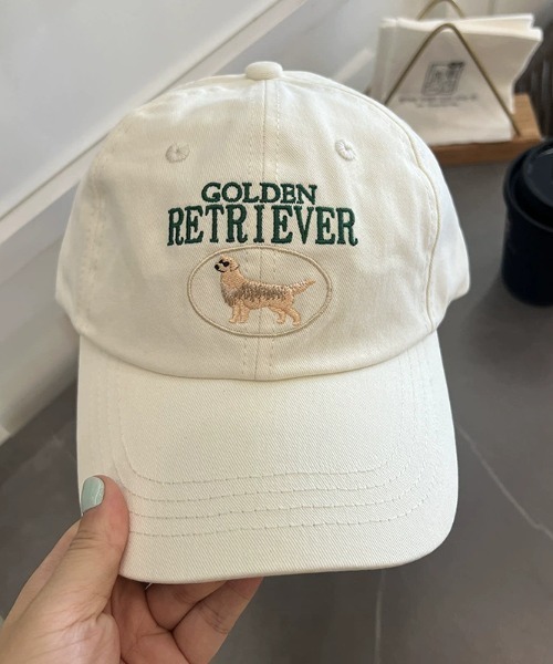 Teem Store(チームストア)の「【ユニセックス】DOG 犬刺繍 深めキャップ 小顔効果 日差し対策(キャップ・レディース・ワイン/アイボリー/ブラック/ベージュ・F)」の9枚目の写真