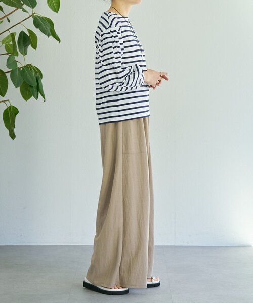 BEARDSLEY（ビアズリー）の「パフスリーブボーダープルオーバー（Tシャツ/カットソー・レディース・ホワイト・FREE）」の10枚目の写真