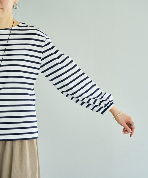 BEARDSLEY（ビアズリー）の「パフスリーブボーダープルオーバー（Tシャツ/カットソー・レディース・ホワイト・FREE）」の19枚目の写真