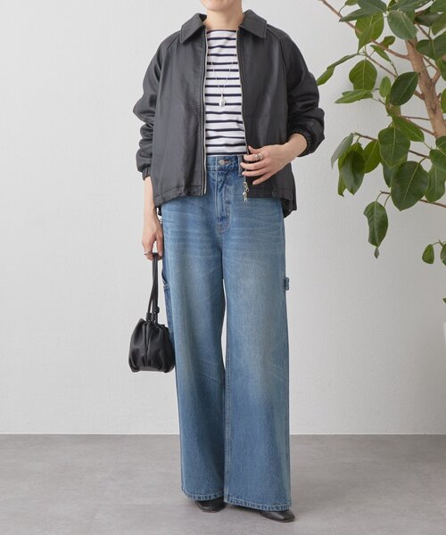 BEARDSLEY(ビアズリー)の「パフスリーブボーダープルオーバー(Tシャツ/カットソー・レディース・ホワイト/ブラック・FREE)」の5枚目の写真