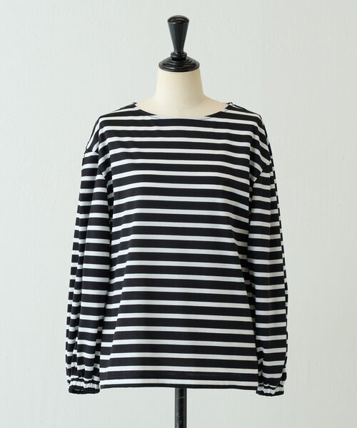 BEARDSLEY(ビアズリー)の「パフスリーブボーダープルオーバー(Tシャツ/カットソー・レディース・ホワイト/ブラック・FREE)」の20枚目の写真