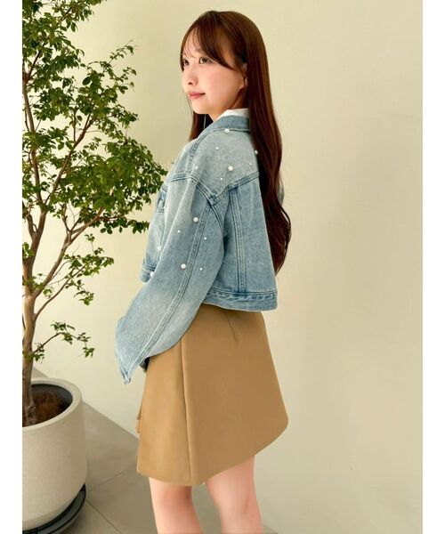 dazzlin(ダズリン)の「パールデニムショートジャケット(デニムジャケット・レディース・ブルー/インディゴブルー・FREE)」の14枚目の写真