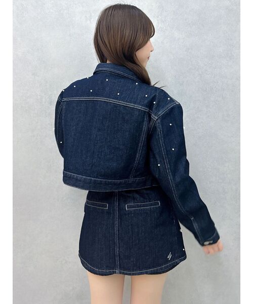 dazzlin(ダズリン)の「パールデニムショートジャケット(デニムジャケット・レディース・ブルー/インディゴブルー・FREE)」の17枚目の写真