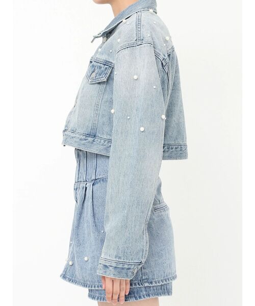 dazzlin(ダズリン)の「パールデニムショートジャケット(デニムジャケット・レディース・ブルー/インディゴブルー・FREE)」の22枚目の写真