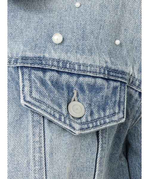 dazzlin(ダズリン)の「パールデニムショートジャケット(デニムジャケット・レディース・ブルー/インディゴブルー・FREE)」の3枚目の写真