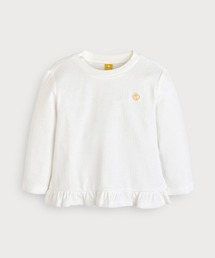 moimoln（モイモルン）の「【SOFT&】裾フリル長袖Tシャツ（Tシャツ/カットソー）」