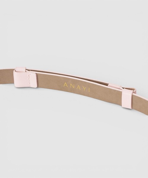 ANAYI（アナイ）の「トライアングルバックルベルト（ベルト・レディース・ベージュ/ブラック/ライトピンク/オフホワイト・FREE）」の12枚目の写真