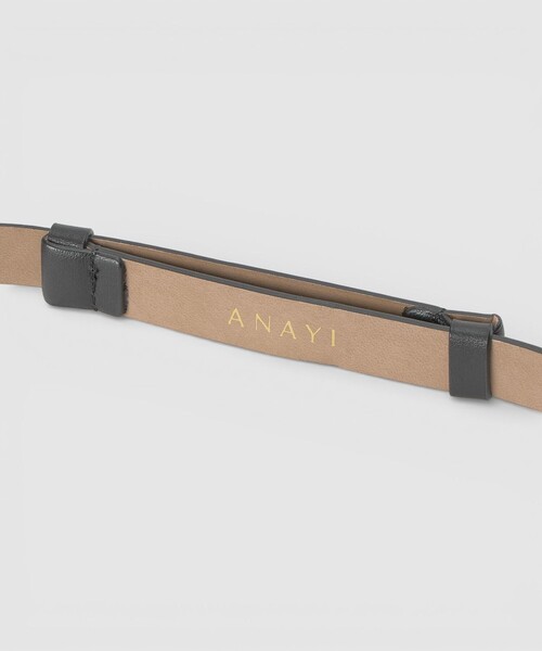 ANAYI（アナイ）の「トライアングルバックルベルト（ベルト・レディース・ベージュ/ブラック/ライトピンク/オフホワイト・FREE）」の21枚目の写真