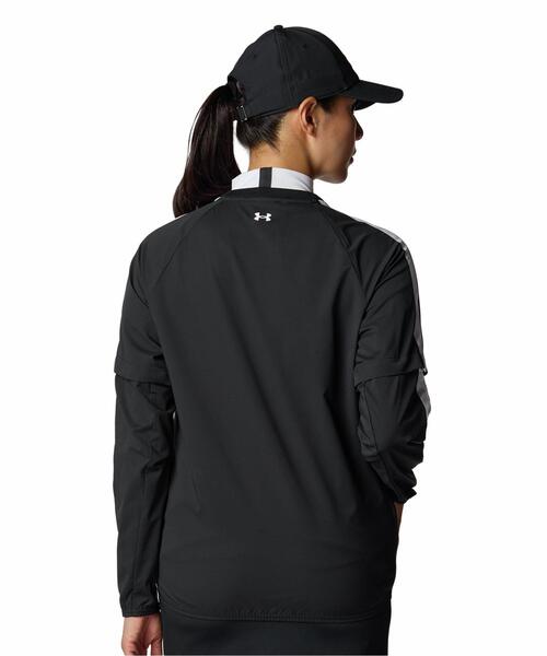 UNDER ARMOUR(アンダーアーマー)の「UAドライブ 2ウェイ プルオーバー ジャケット(ゴルフ/レディース)(Tシャツ/カットソー・レディース・ブラック・XL/L/M/S)」の2枚目の写真