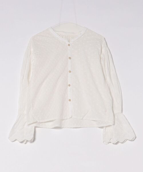 GO TO HOLLYWOOD(ゴートゥーハリウッド)の「Dot Loan Blouse(シャツ/ブラウス・レディース・ホワイト/ブラック・L/M)」の4枚目の写真