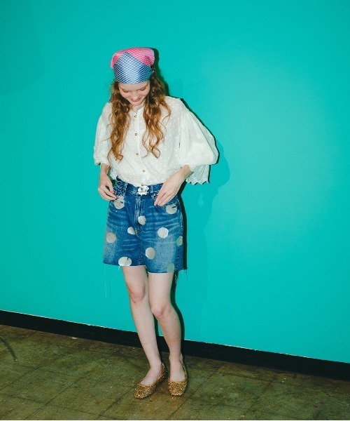 GO TO HOLLYWOOD(ゴートゥーハリウッド)の「Dot Loan Blouse(シャツ/ブラウス・レディース・ホワイト/ブラック・L/M)」の5枚目の写真
