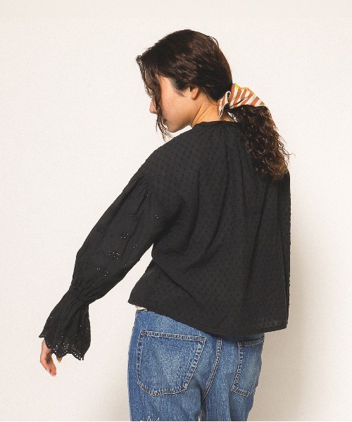 GO TO HOLLYWOOD(ゴートゥーハリウッド)の「Dot Loan Blouse(シャツ/ブラウス・レディース・ホワイト/ブラック・L/M)」の9枚目の写真