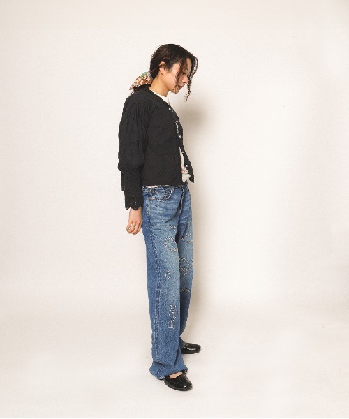 GO TO HOLLYWOOD(ゴートゥーハリウッド)の「Dot Loan Blouse(シャツ/ブラウス・レディース・ホワイト/ブラック・L/M)」の10枚目の写真