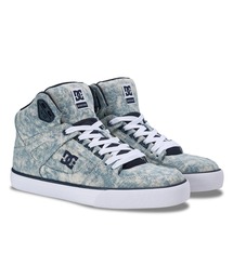 DC SHOES メンズ PURE HIGH-TOP TX SE フットウェア スニーカー 【2026年春夏モデル】/DCブリーチ加工柄ハイカットスニーカー