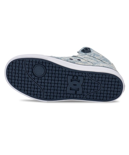DC SHOES（ディーシーシューズ）の「DC SHOES メンズ PURE HIGH-TOP TX SE フットウェア スニーカー 【2026年春夏モデル】/DCブリーチ加工柄ハイカットスニーカー（スニーカー・メンズ・ブルー系その他・23cm/23.5cm/24cm/24.5cm/25cm/25.5cm/26cm/26.5cm/27cm/27.5cm/28cm/28.5cm/29cm/30cm）」の3枚目の写真