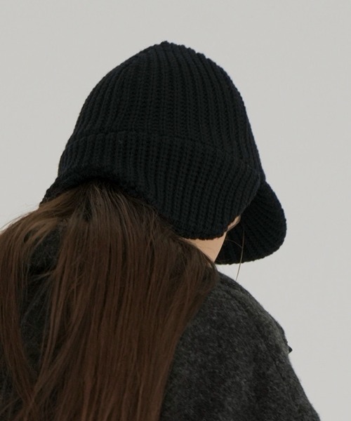 CLANE(クラネ)の「KIJIMA TAKAYUKI ×CLANE WOOL KNIT EAR CAP(キャップ・レディース・アイボリー/ブラック/グレー・F)」の13枚目の写真