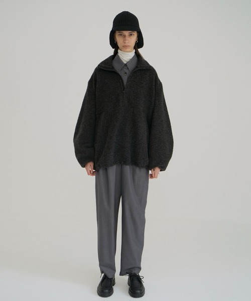 CLANE(クラネ)の「KIJIMA TAKAYUKI ×CLANE WOOL KNIT EAR CAP(キャップ・レディース・アイボリー/ブラック/グレー・F)」の16枚目の写真