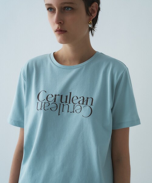 cloenc(クロエンス)の「ロゴプリントTシャツ|リサイクルポリエステル(Tシャツ/カットソー・レディース・サックスブルー系1/グレー系1/グレー系/サックスブルー系/ホワイト系2/ホワイト系1・02)」の15枚目の写真