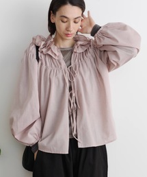 Libra Cue（リブラ キュー）の「フリルシャーリングブラウス（シャツ/ブラウス）」