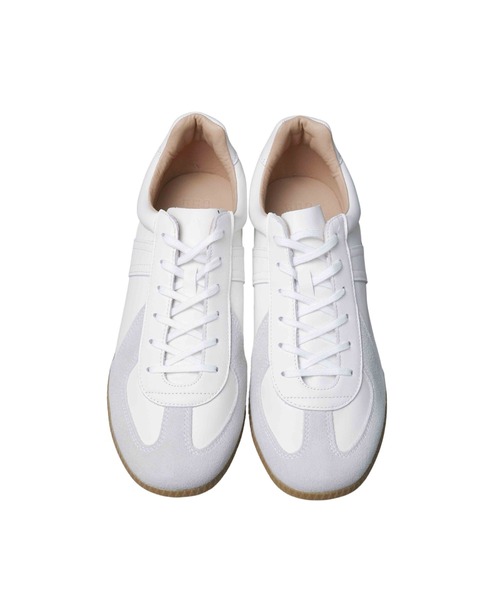 GERMAN TRAINER(ジャーマントレーナー)の「【GERMAN TRAINER】ジャーマントレーナー/レザースニーカー(スニーカー・メンズ・ホワイト/ブラック・44/43/42/41/40)」の3枚目の写真