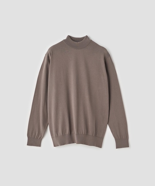 JOHN SMEDLEY(ジョンスメドレー)の「コットン モックネックニットプルオーバー(ニット/セーター・メンズ・ベージュ系5・M/L)」の1枚目の写真