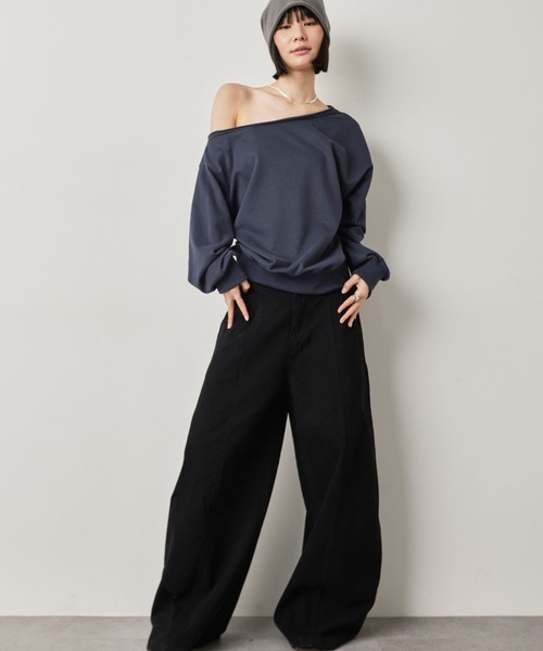 HANNE（アン）の「カーブシルエットパンツ（その他パンツ・レディース・ブラック/ブラウン・S/M）」の19枚目の写真