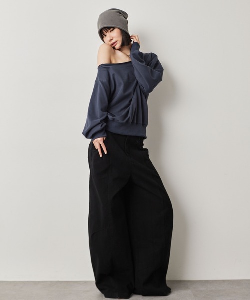 HANNE（アン）の「カーブシルエットパンツ（その他パンツ・レディース・ブラック/ブラウン・S/M）」の22枚目の写真