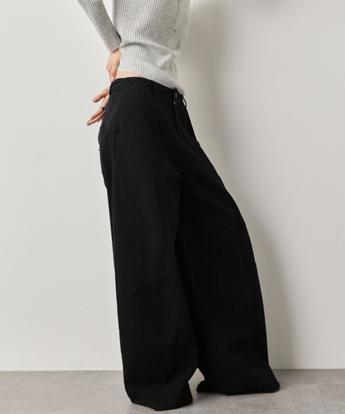 HANNE（アン）の「カーブシルエットパンツ（その他パンツ・レディース・ブラック/ブラウン・S/M）」の18枚目の写真