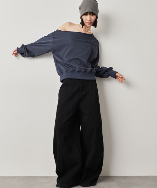 HANNE（アン）の「カーブシルエットパンツ（その他パンツ・レディース・ブラック/ブラウン・S/M）」の20枚目の写真