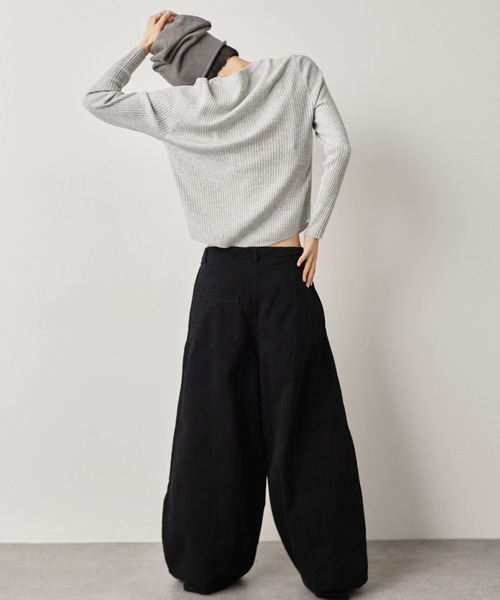 HANNE（アン）の「カーブシルエットパンツ（その他パンツ・レディース・ブラック/ブラウン・S/M）」の16枚目の写真